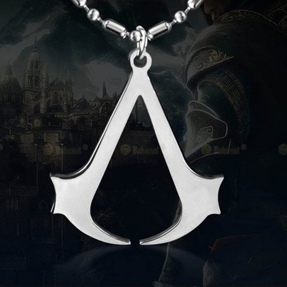 Dây Chuyền Mặt Hình Assassin 's Creed Bằng Thép Không Gỉ