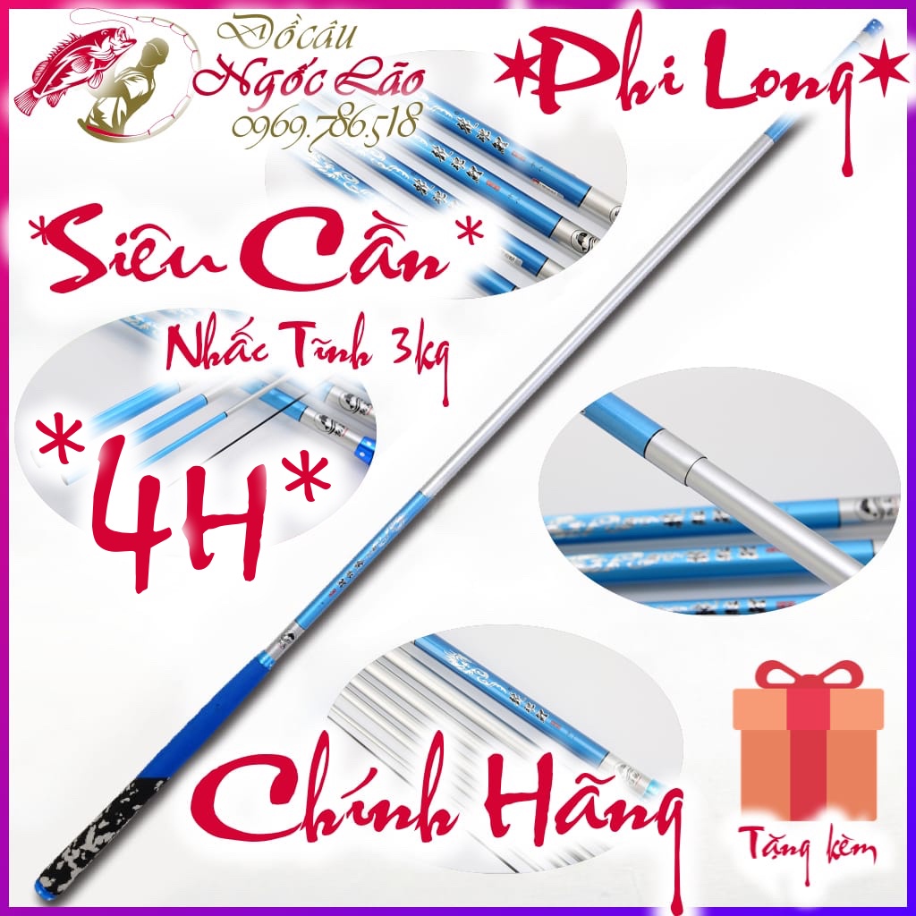 CẦN CÂU CÁ Siêu Đỉnh -PHI LONG Carbon 28 - Cần câu tay, câu đơn, câu đài, câu sông suối ao hồ - Tốt Nhất Giá Rẻ Nhất