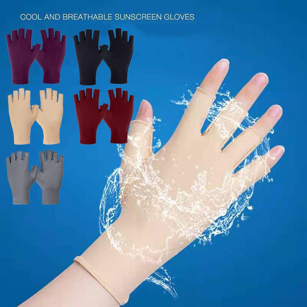 YOLA Găng Tay Hở Ngón Chống Nắng Thời Trang Xuân Thu Sự Bảo Vệ