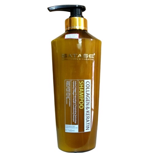Cặp Dầu Gội Xả Gatase Collagen Keratin 500ml Phục Hồi Tóc Bestmypham