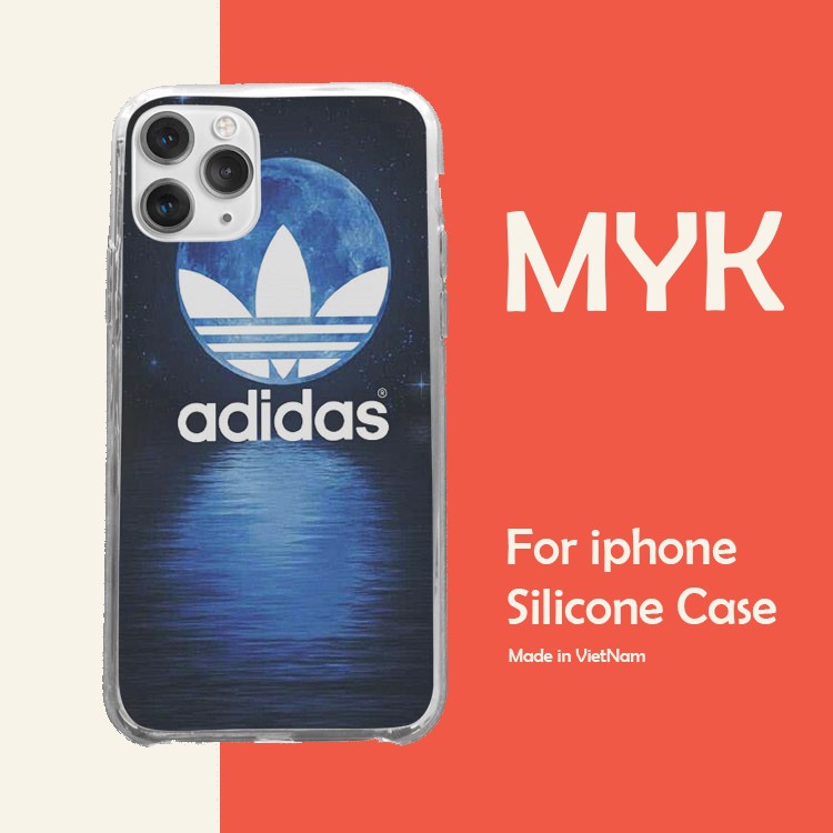 Ốp lưng logo ADIDAS trái đất EARTH tỏa bóng sáng xanh cho Iphone 5 6 7 8 Plus 11 12 Pro Max X Xr ADIPOD00071