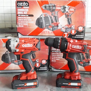 COMBO MÁY KHOAN VÀ MÁY BẮT VÍT OZITO PXDDK-301