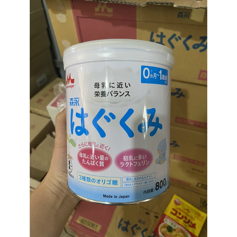 Sữa Morinaga Hagukumi nội địa số 0-1 hộp 800gr