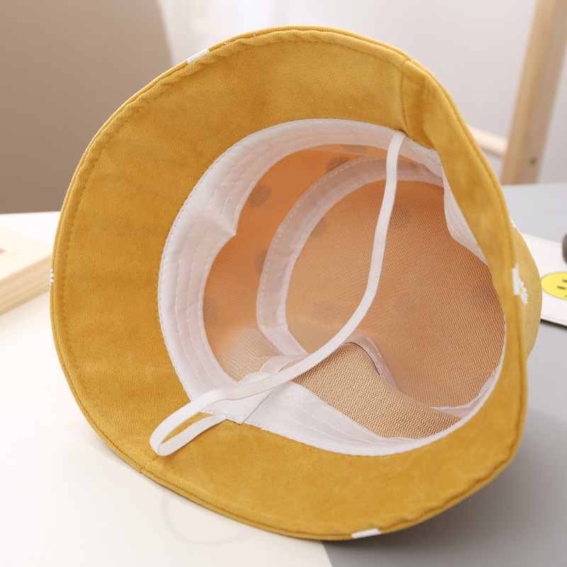 Mũ bucket hoạ tiết hoa cúc chống nắng đáng yêu cho bé