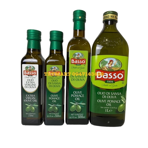 Dầu oliu  pomance Basso 1L nhập khẩu  Hàng EUfood chính hãng