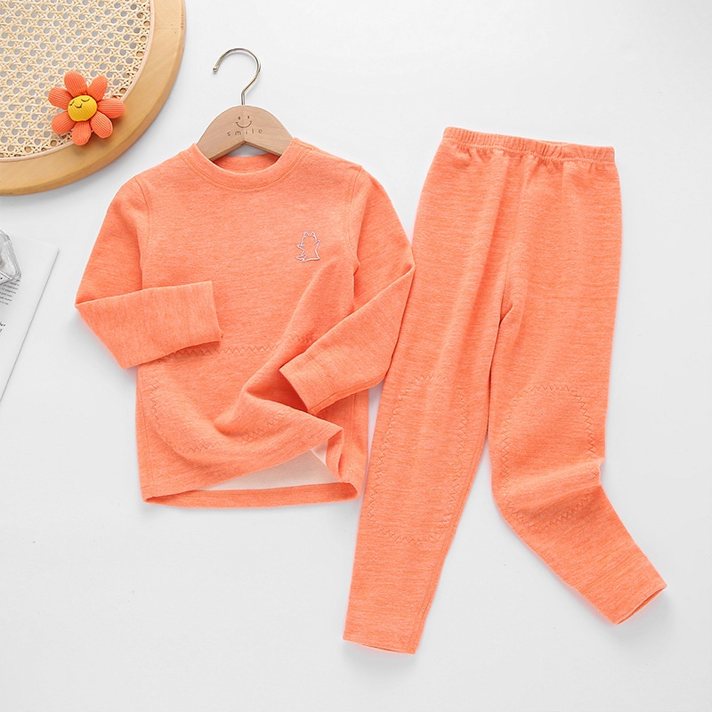 Bộ Đồ Lót Dài Tay 90-180CM Không Đường May Giữ Ấm Bụng Cho Bé Vào Mùa Thu Đông