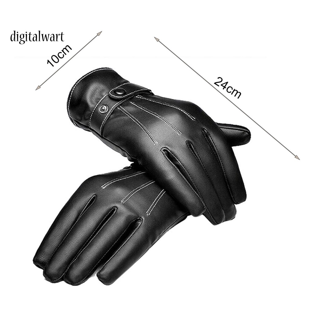 Kỹ Thuật Số| 1 Đôi Găng Tay Lái Xe Chống Thấm Nước Thời Trang Thu Đông Cho Nam