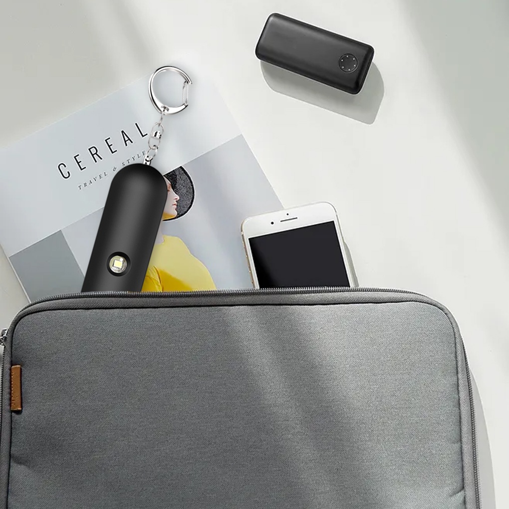 Thiết bị bảo vệ cá nhân máy tạo tiếng ồn cảnh báo khẩn cấp báo động an toàn có đèn LED cho người cao niên đi du lịch