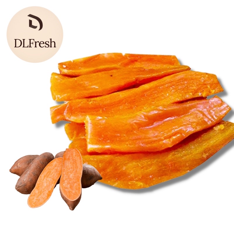 Khoai lang dẻo DLFresh khoai mật sấy dẻo không đường 1kg