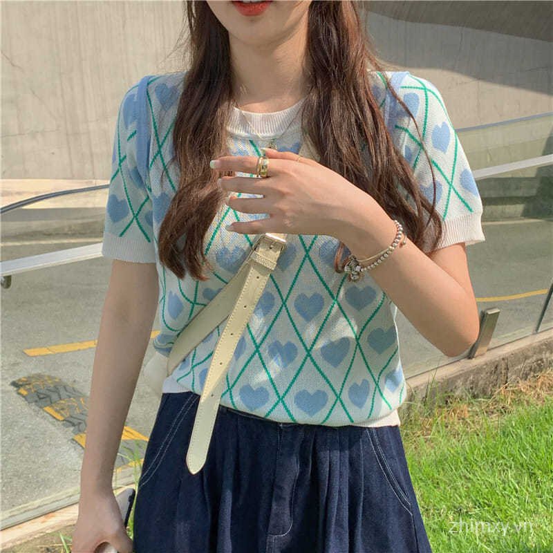 Áo sweater Do Dower tay ngắn dáng ngắn phối đồ thoải mái cho nữ | BigBuy360 - bigbuy360.vn