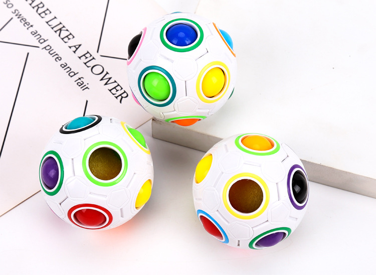 Đồ Chơi Giáo Dục Dành Cho Trẻ Em Quả Cầu Cầu Vồng Khối Lập Phương Ma Thuật Khối Lập Phương Ma Thuật Quả Bóng Nén Lớn Quả Bóng Trí Tuệ Mới Món Quà Giáo Dục Sáng Tạo Mới Lạ