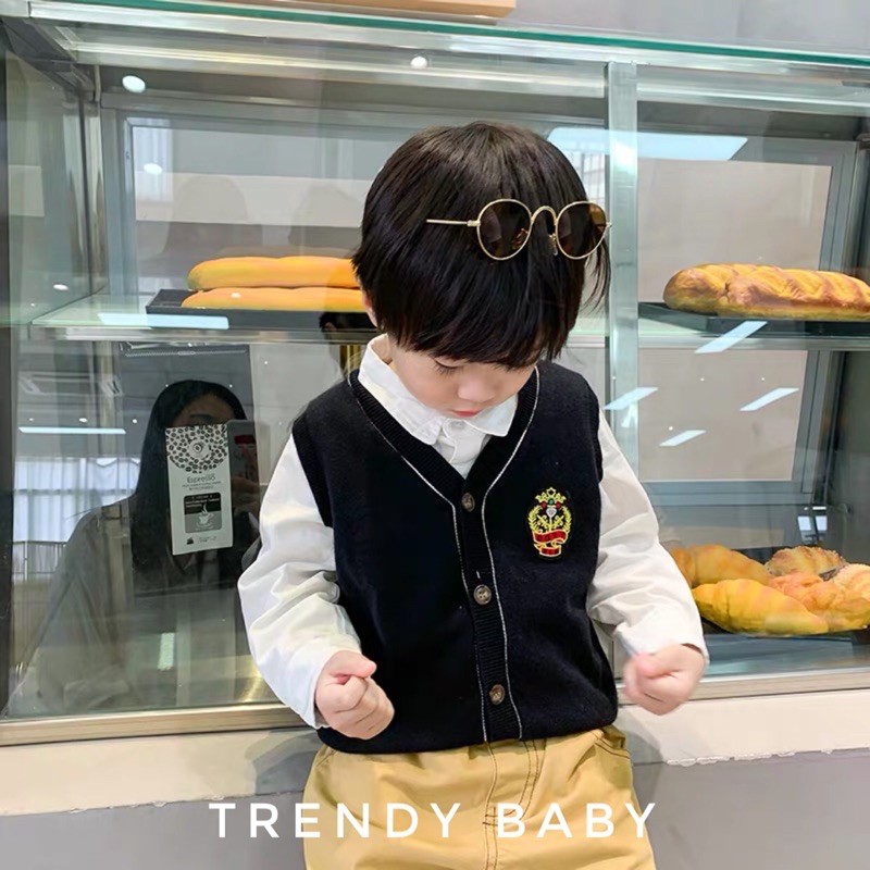 ÁO CARDIGAN LEN BÉ TRAI