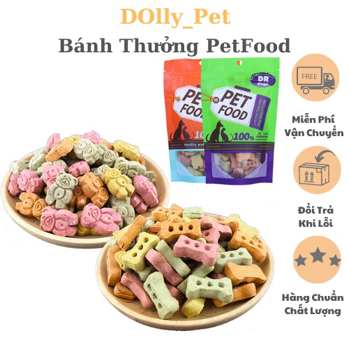 Bánh Thưởng PetFood Đủ Vị (100gr) - Thức Ăn Vặt Cho Chó Mèo