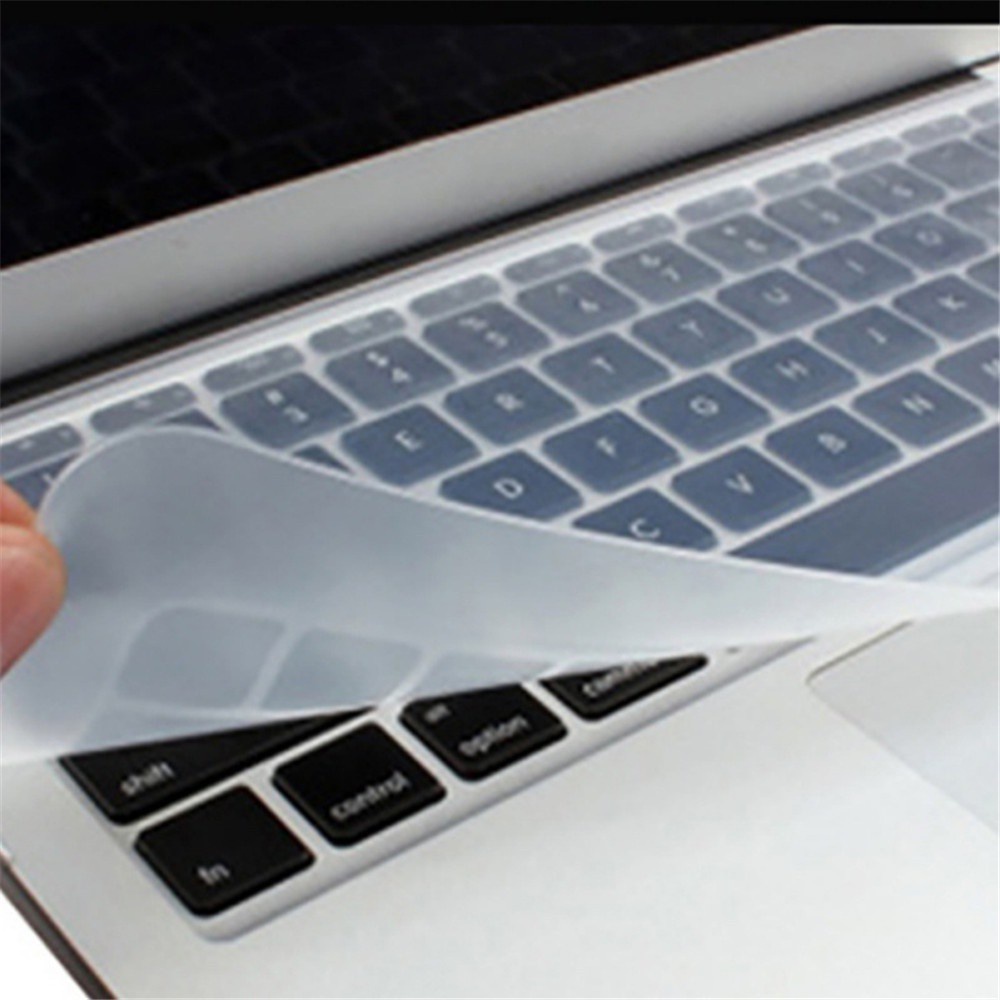Miếng Dán Bảo Vệ Bàn Phím Máy Tính Bằng Silicon Gel Trong Suốt Chống Bụi Chống Nước 10-17inch