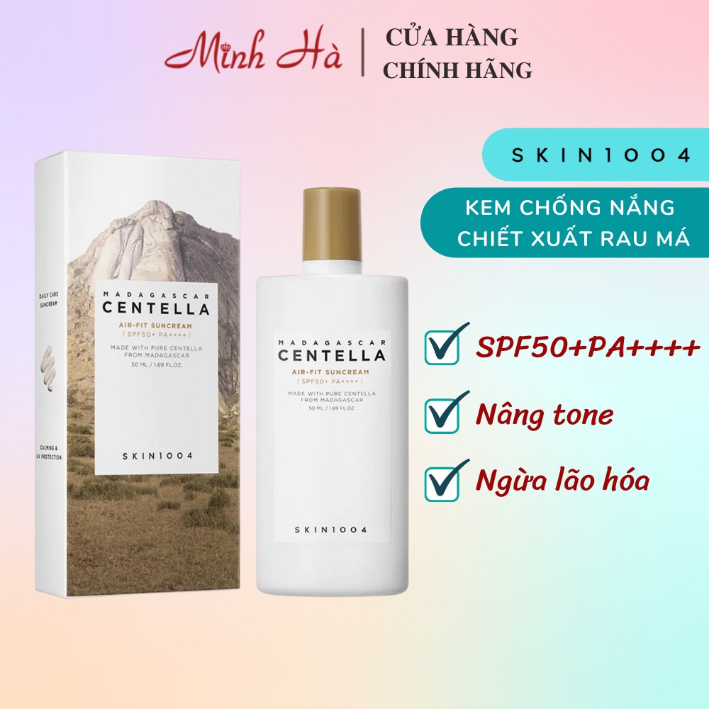 Kem chống nắng Skin1004 Madagascar Air Fit Suncream SPF50+ PA++++ 50ml