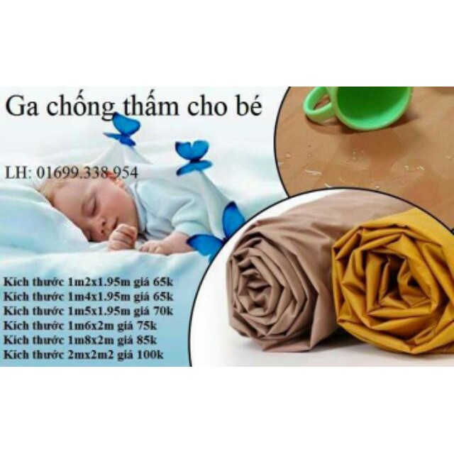 [ SALE TƯNG BỪNG]  Ga chống thấm 2mx2m2x10p