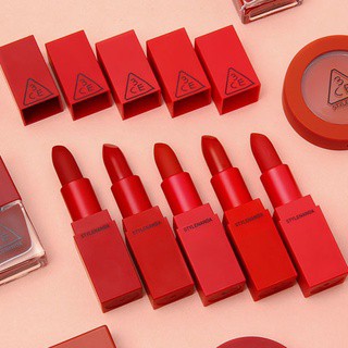 Set Son 3CE Red Recipe Lip Color Mini Kit Tông Đỏ 1.3g.