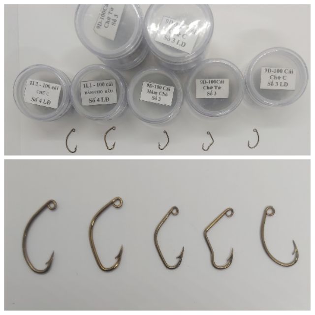 LƯỠI CÂU RÔ, TRÊ, CHÉP LÀM TAY MẠ VÀNG