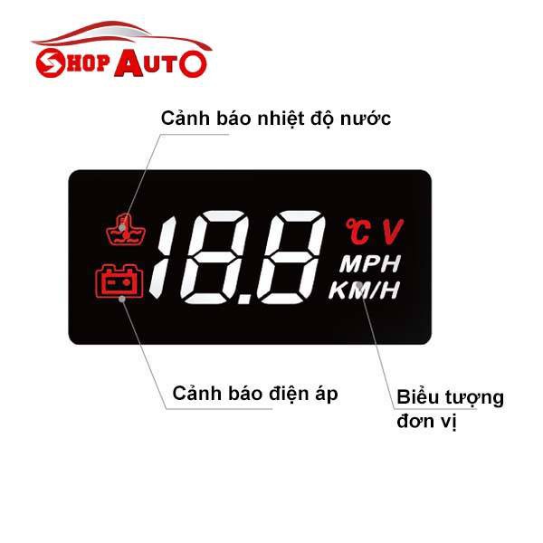 Thiết bị hiển thị tốc độ HUD A100