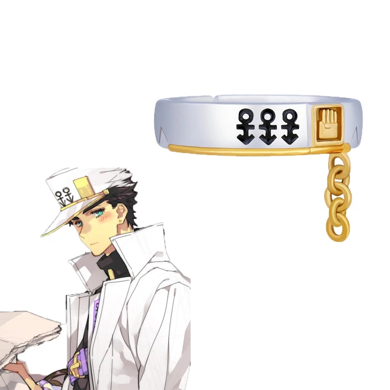 Nhẫn Kim Loại Hóa Trang Nhân Vật Anime Jojo JoJos Bizarre Adventure