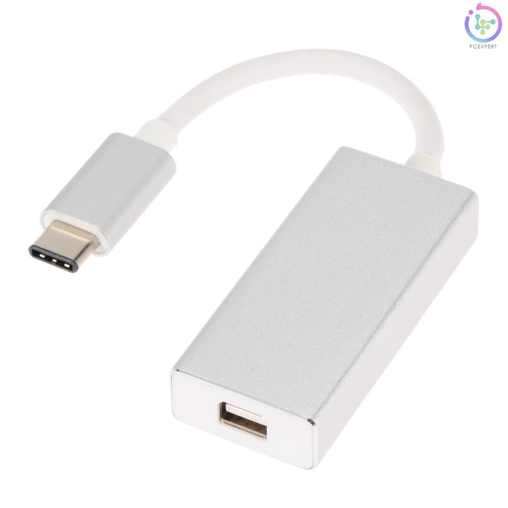 PCER♦USB 3.1 Type-C to Mini DisplayPort MDP Mini DP 1080p HDTV Hub Adapter Data Cable for New MacBoo