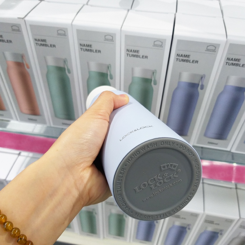 Bình Giữ Nhiệt Lock&amp;Lock Name Tumbler LHC4125 BLU 500ml xanh dương