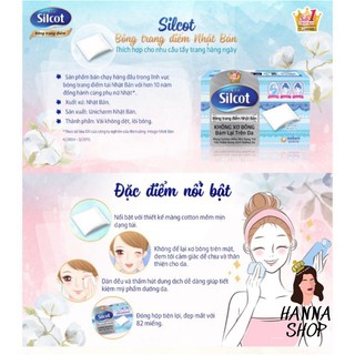 [freeship]⚡Bông tẩy trang silcot cơ bản 82 miếng