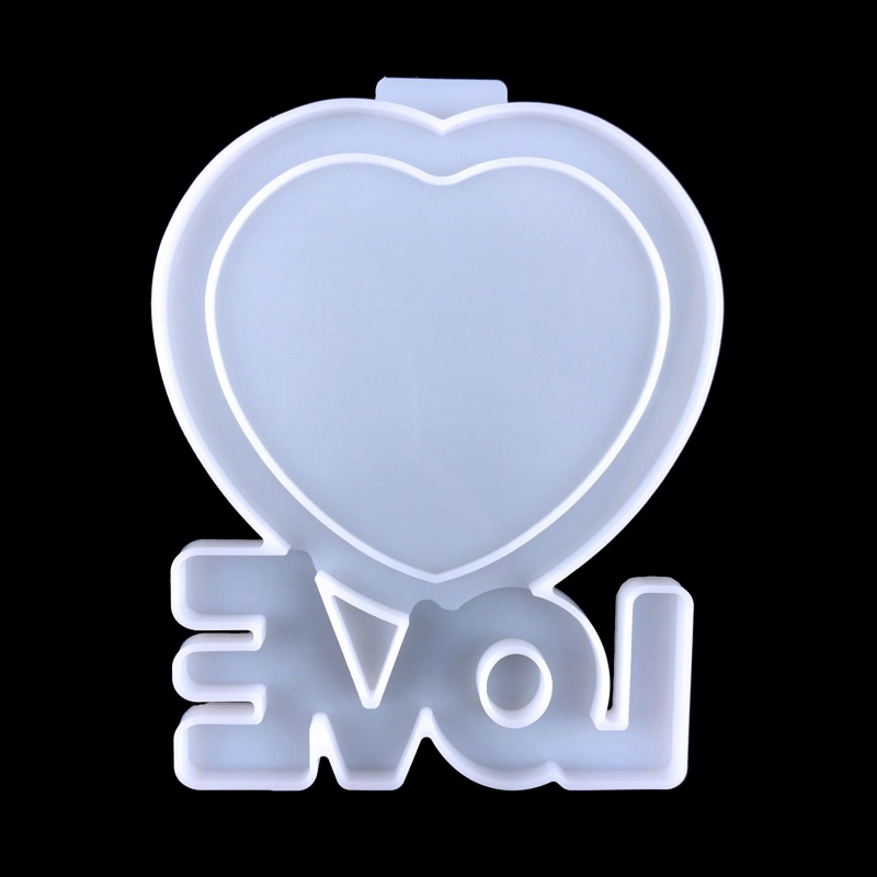 Khuôn Silicone Làm Khung Ảnh Hình Trái Tim Trang Trí Nhà Cửa DIY