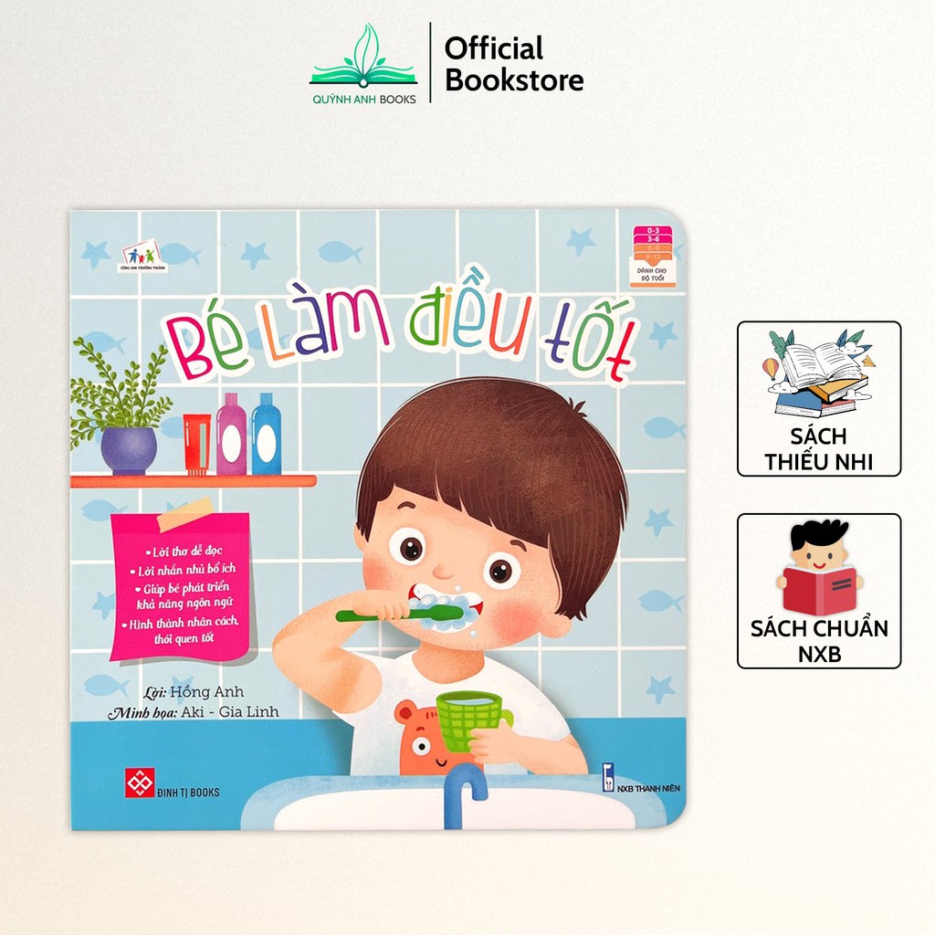 Sách - Bé làm điều tốt bé học điều hay hình thành nhân cách tốt (Bộ 2 quyển) - NPH Đinh Tị