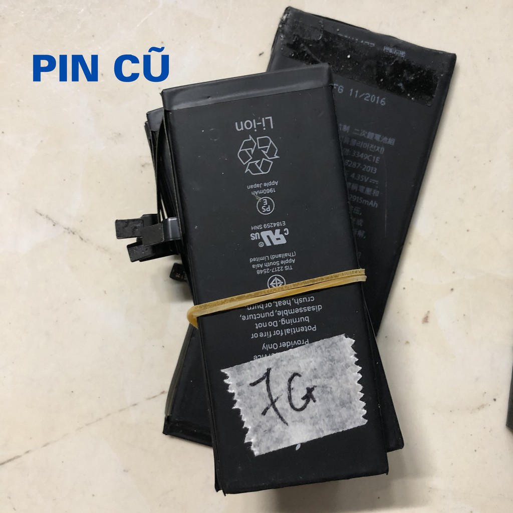 Pin Iphone 5 5s 6s 6plus 7 8 đã qua sử dụng, pin lắp ip cũ để chế đồ dùng