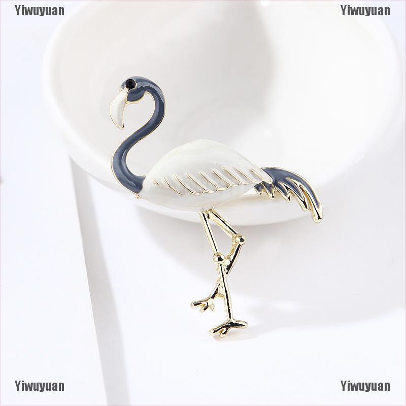 Ghim Cài Áo Hình Chim Hồng Hạc Dễ Thương