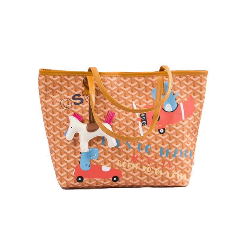 Túi tote Edmond QSN tặng kèm ngựa siêu xinh, túi đi chợ QSN