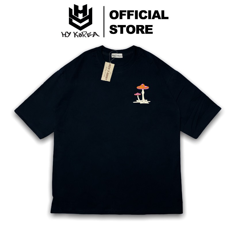 Áo Thun Tay Lỡ HY KOREA Form Rộng Tay Lỡ Nhiều Logo Nấm local brand HABU YUNO Chính Hãng 159.