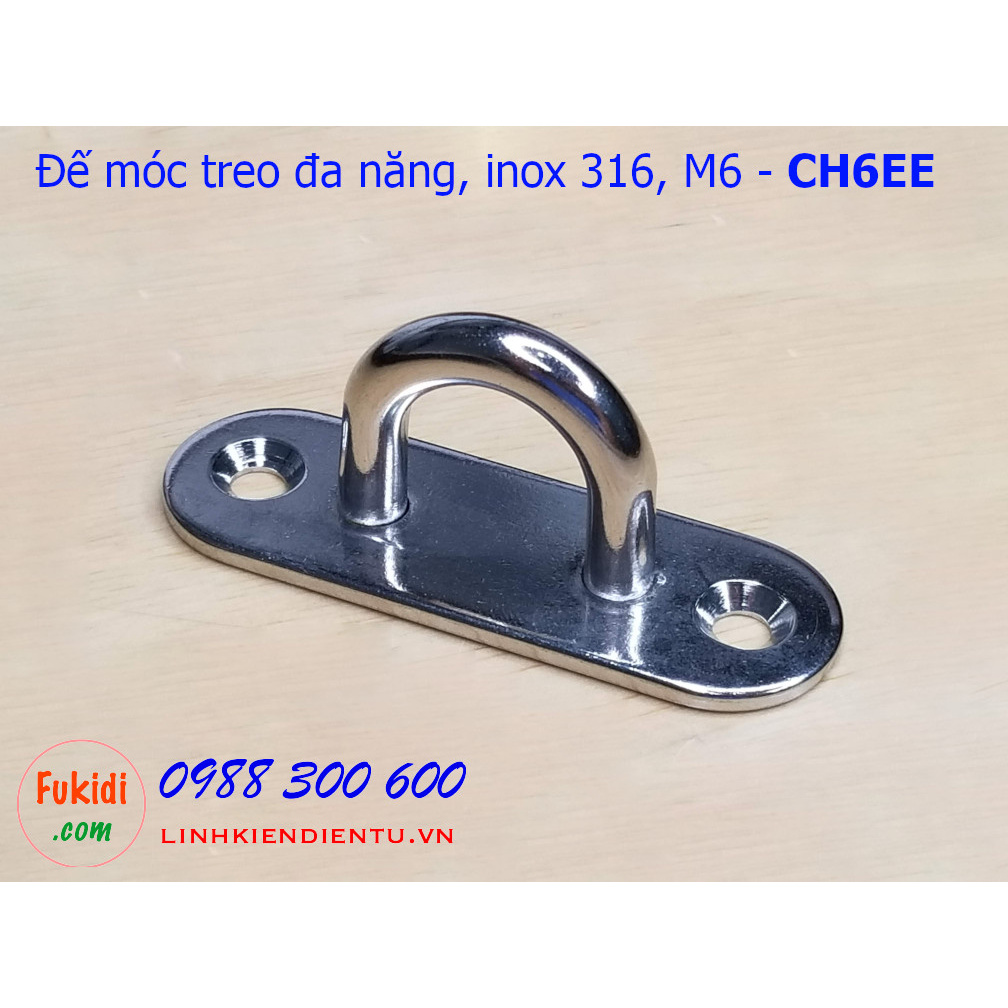 Móc treo ghế đu, xích đu, treo quạt trần inox 316 size M5, M6, M8, M10 - CHEE