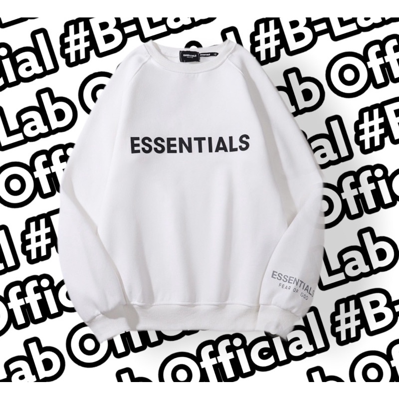 TRẮNG - Áo Sweater Essentials hàng cao cấp