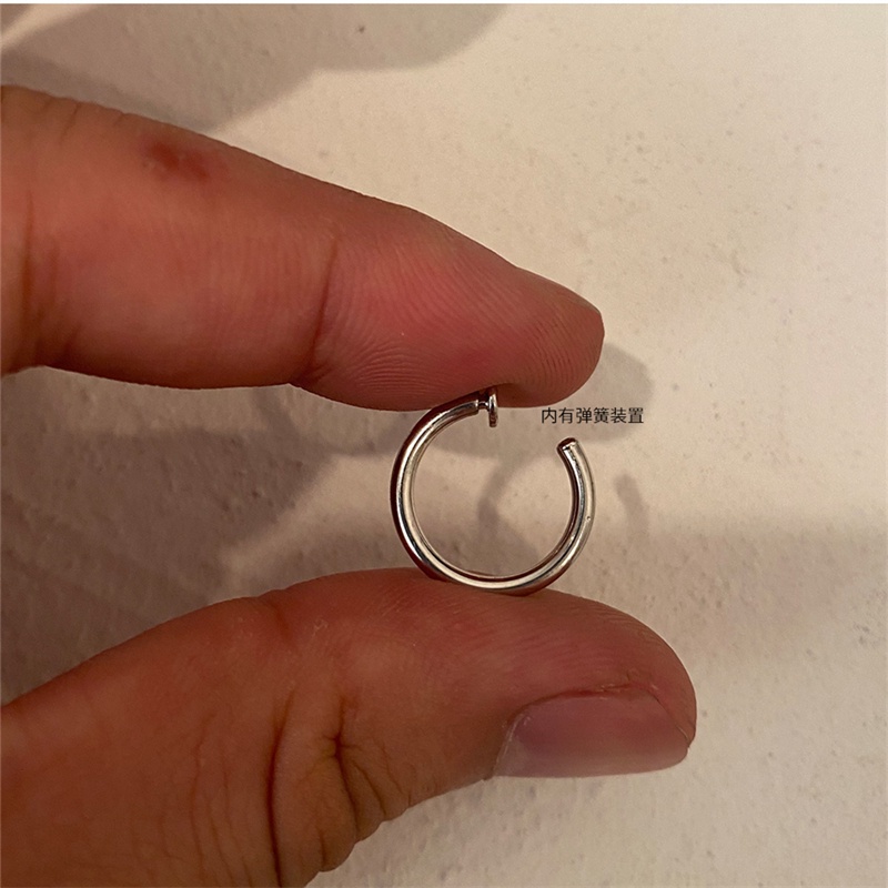 Khuyên Tai Dạng Kẹp Không Xỏ Lỗ Bằng Bạc 925 Thời Trang Cho Nam Và Nữ F841