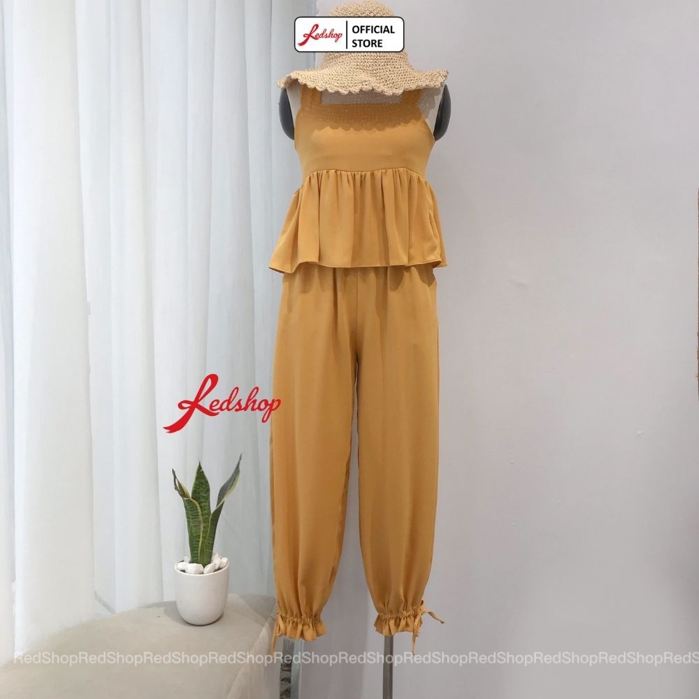 Set Đồ Nữ Bộ Quần Áo 2 Dây Mix Quần Dài Rút Dây Xinh Xắn REDSHOP | BigBuy360 - bigbuy360.vn