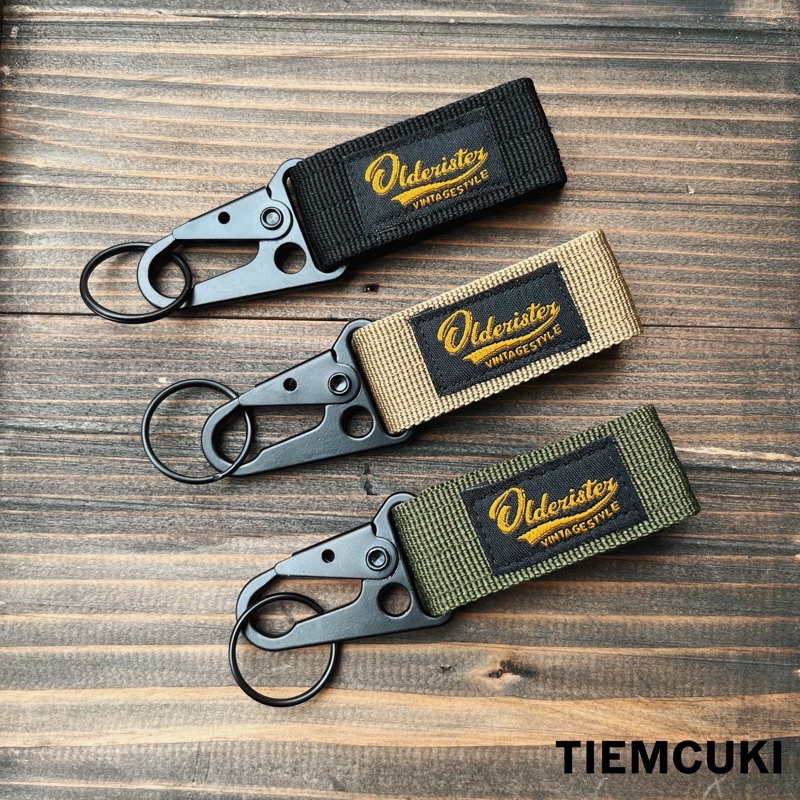 Móc Khoá - Keychain Biker vải canvas vintage motocycle Olderister - Tiệm Cũ Kĩ