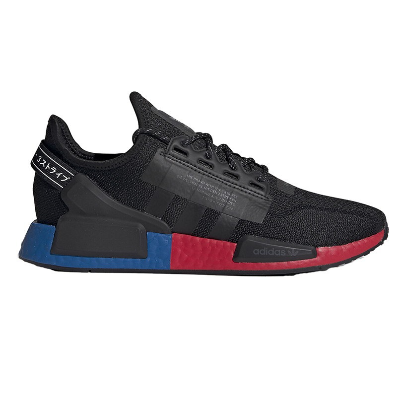 [Discount]Adidas Originals NMD_R1 V2 OG red and blue men's running shoes FV9023