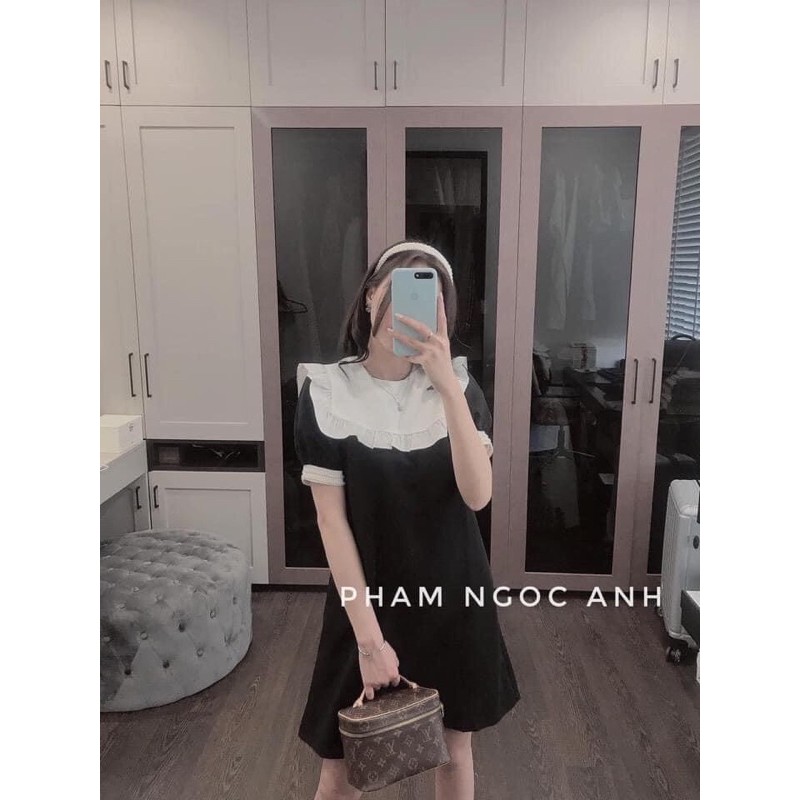 [Mã SKAMA06 giảm 8% tối đa 50K đơn 250K] Váy cồ trắng phối tay ngọc | BigBuy360 - bigbuy360.vn