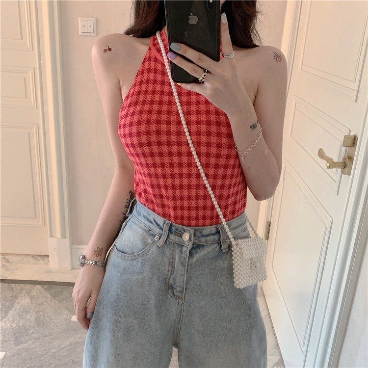 Áo Hai Dây Dáng Ôm Phong Cách Pháp Thời Trang Mùa Hè Cho Nữ