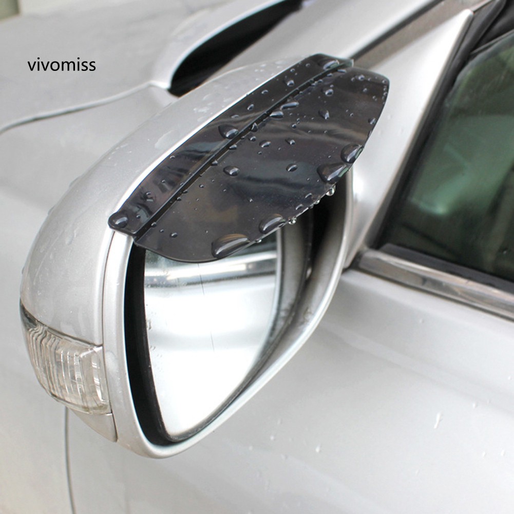 VVMS♥2Pcs/Set Universal Flexible Car Rearview Mirror Rain Shade Rainproof Blades