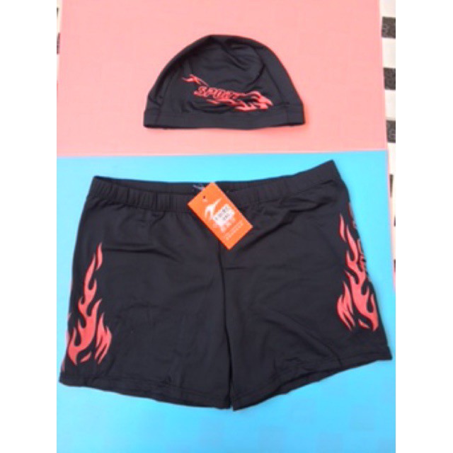 SET QUẦN VÀ MŨ BƠI NAM CHẤT THUN CO GIÃN TỐT KIỂU DÁNG THỂ THAO HÀNG CHẤT LƯỢNG | BigBuy360 - bigbuy360.vn