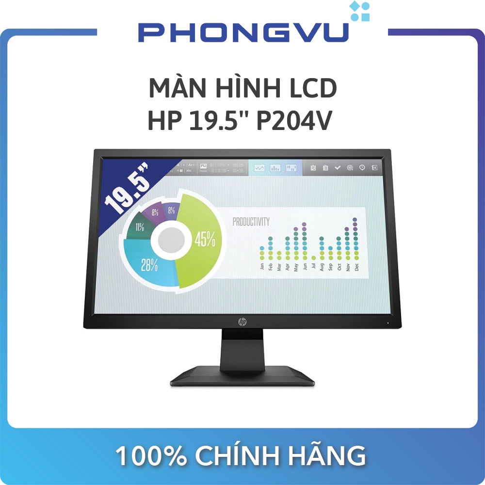 Màn hình LCD HP 19.5'' P204v (1440 x 900, TN, 60Hz,5ms)