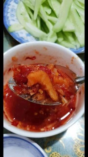 com bo mắm tôm chua mắm mực