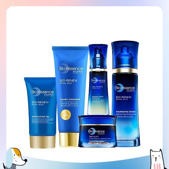Bộ sản phẩm Bio-Essence Bio-Vlift Brightening chiết xuất hoa phong lan đen nâng cơ mặt &amp; dưỡng trắng