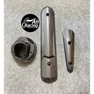 Bộ che pô spark chế có chụp đít pô kiểu TFX exciter 150 carbon