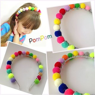 Pompom trang trí đủ màu
