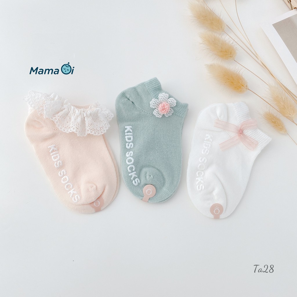 TA28 Set tất 3 đôi mêm mại êm ái cho bé của Mama Ơi-Thời trang cho bé