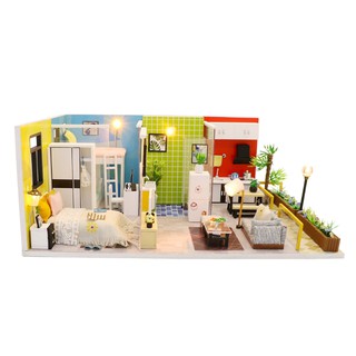 Nhà Búp Bê Gỗ DIY - Simple Life M043 ( Tặng Kèm Keo + Dụng Cụ 5 Món )